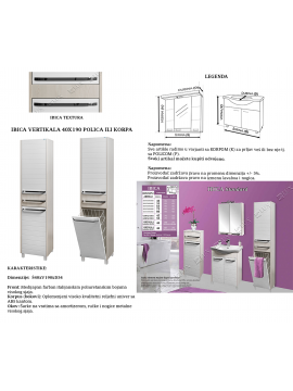 Vertikala 40X190 Ibica korpa